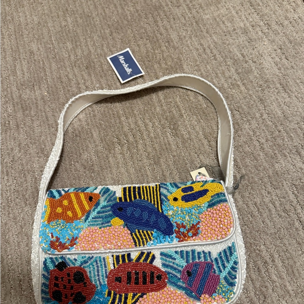 Viral Multicolor Fish beaded Women's Bag